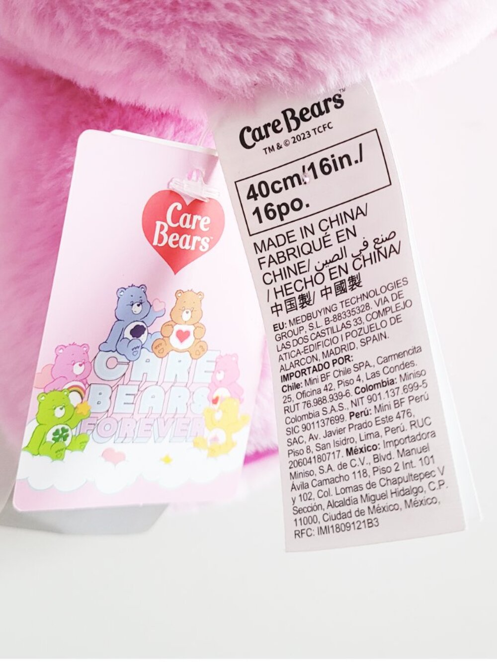 Miniso Care Bears Large 16" Cheer Bear Plush - BNWT - Picture 5 of 5